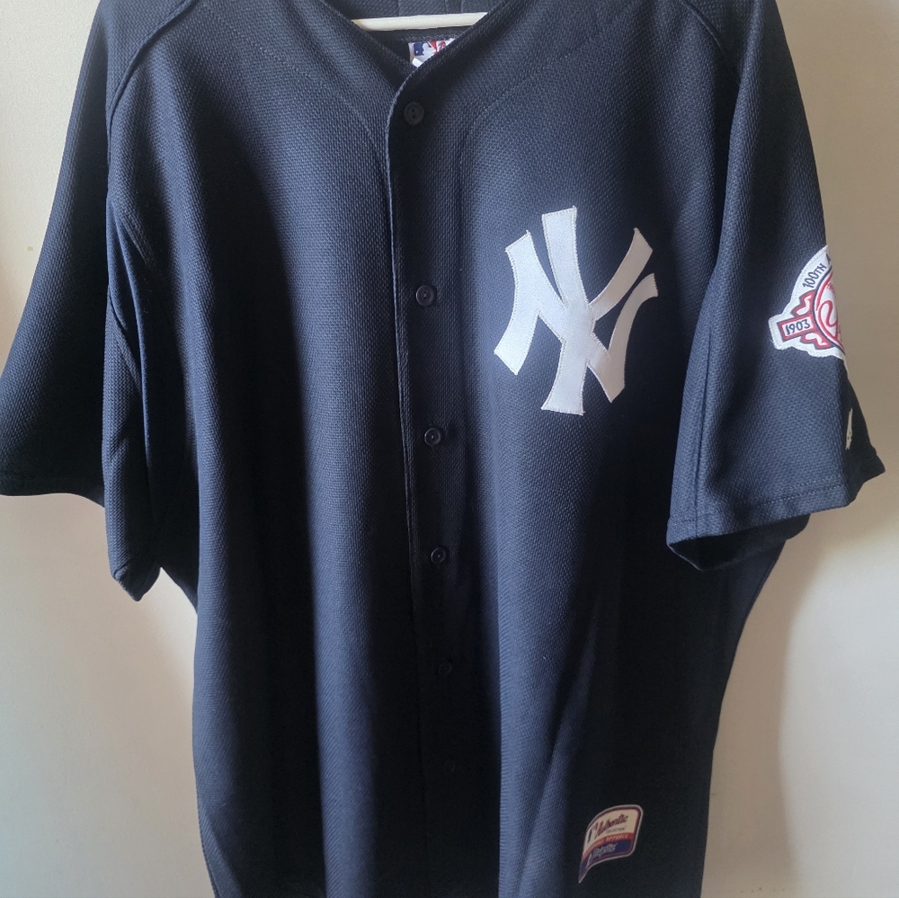 Majestic Authentic Jason Giambi New York Yankees Jersey Anniversary XXL 100th